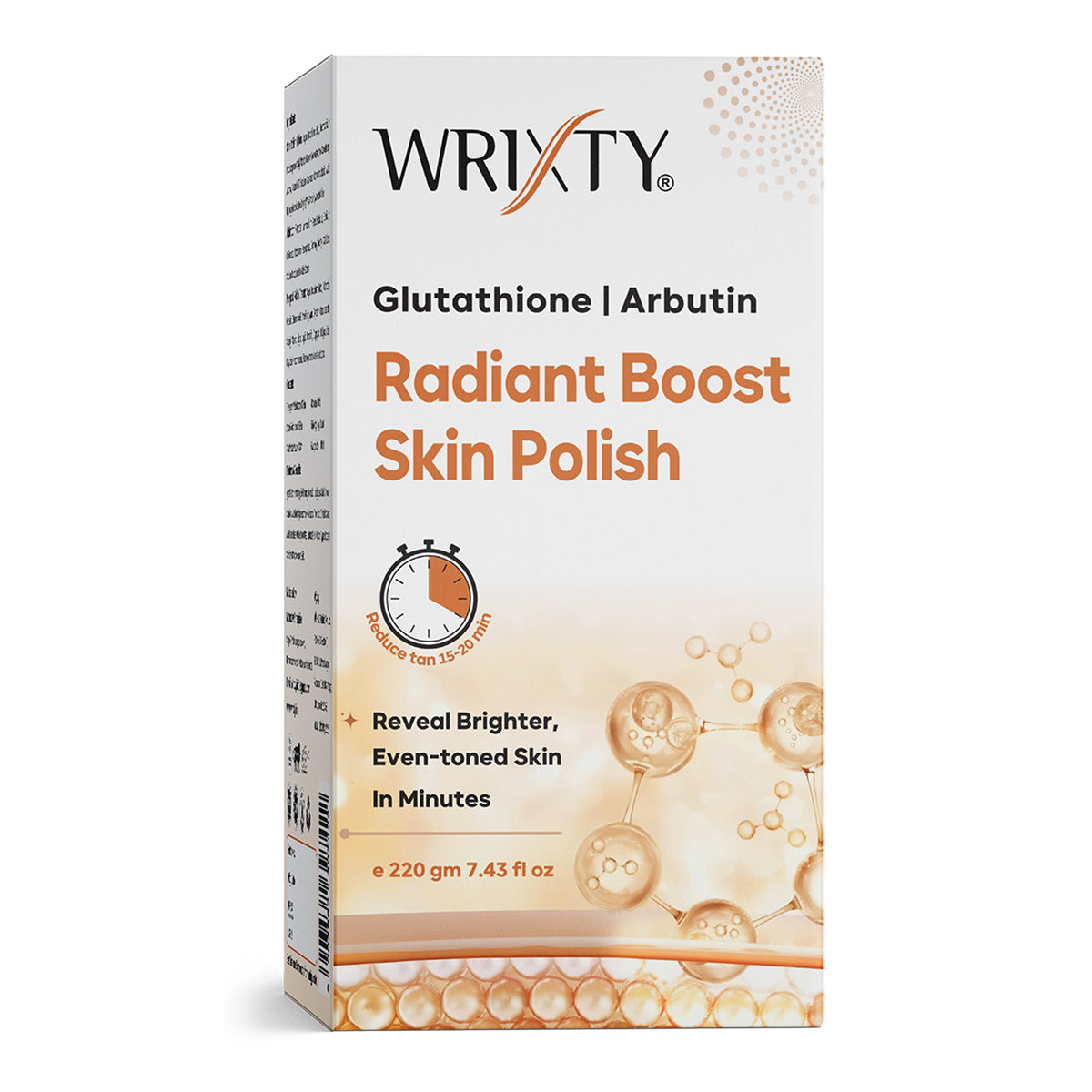 Wrixty Gluta-Alpha arbutin Skin Polish for Instant Tan Removal (220 g) Wrixty Ayurveda Wrixty Gluta-Alpha arbutin Skin Polish for Instant Tan Removal (220 g) Wrixty Ayurveda
