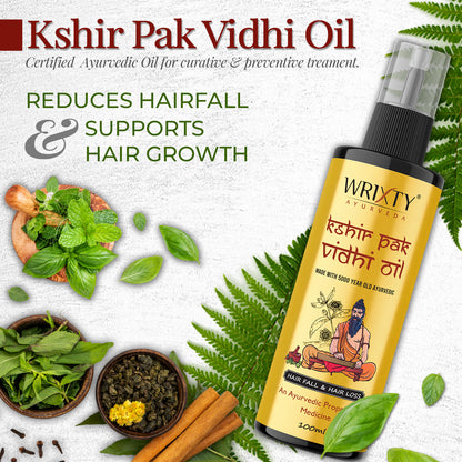 Ayurveda Kshir Pak Hair Oil For All Hair Types | Reduces Hair Fall & Promotes Hair Growth