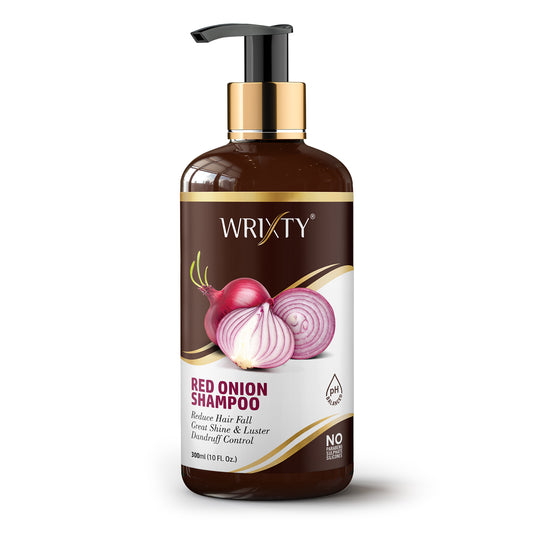 Red Onion Hair Shampoo for Anti Hair fall & Damage Control  | Shampoo for Shine & Luster Hair | No Parabens, Sulphates & Silicones