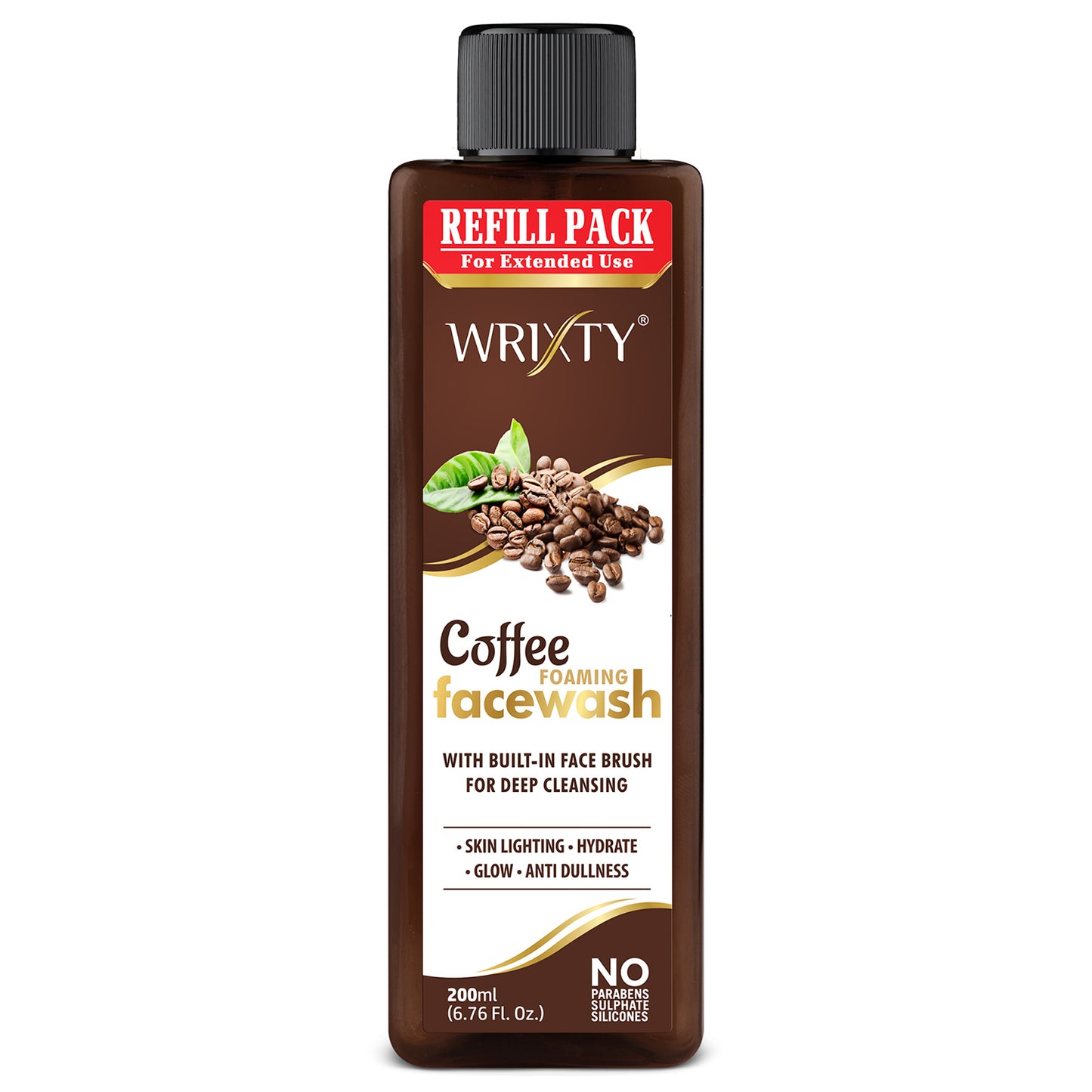 Coffee Foaming Face Wash with Built-In Face Brush For Deep Cleansing | Hydrate Skin | healthy Skin, Acne and Oil Face Wash | For Men & Women