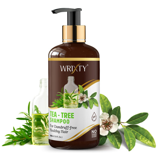 Green Tea & Tea Tree Anti-Dandruff Shampoo - No Sulphates, Parabens, Silicones, Color & Peg